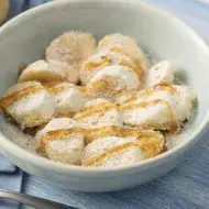 Banana com Aveia, Leite em Pó Molico, Mel e Linhaça